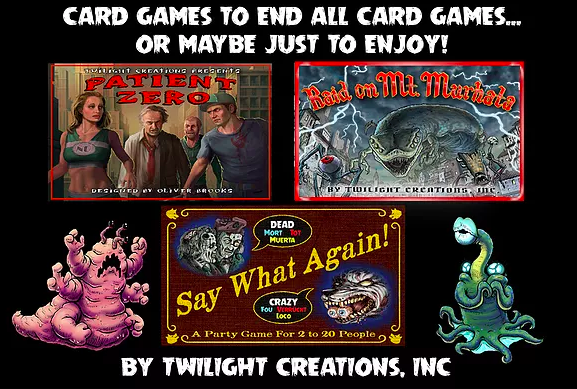 Card Games: Patient Zero and Friends!