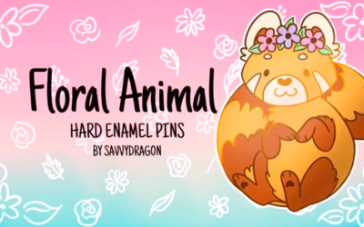 Floral Animal Pins